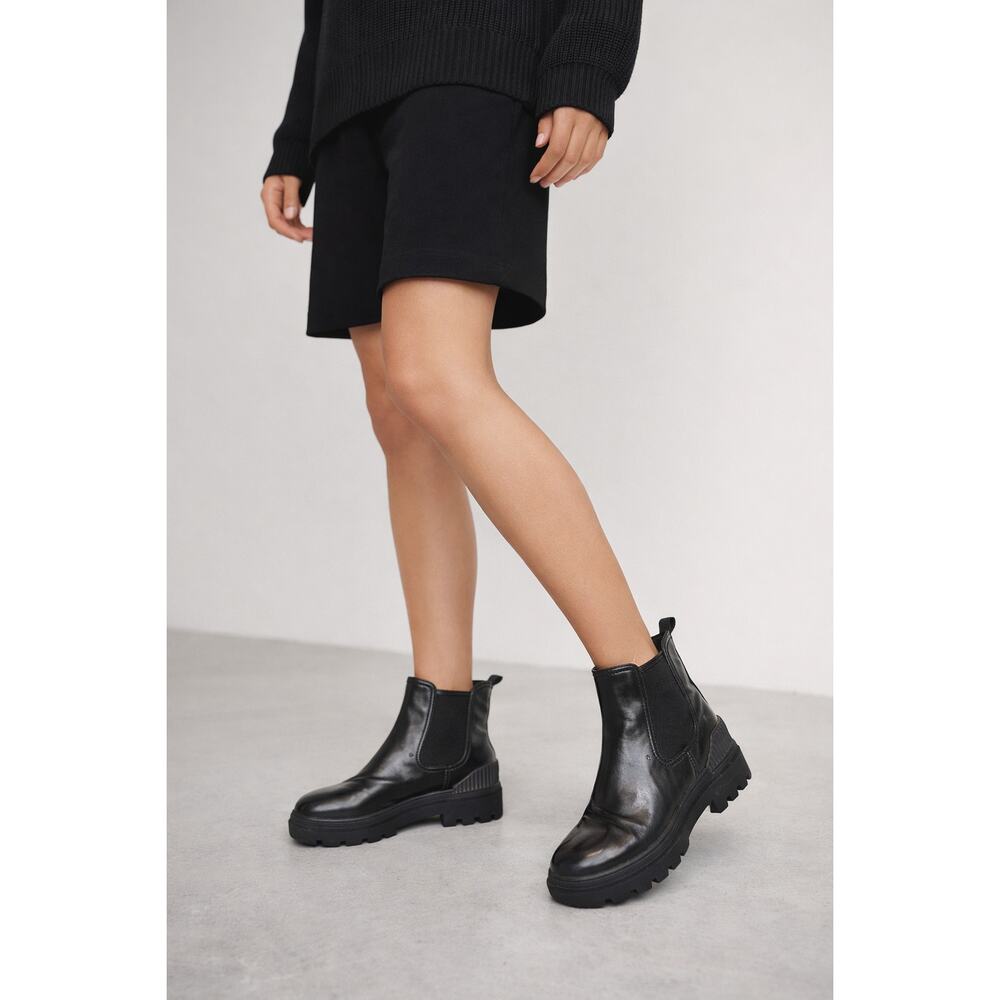 Circus by Sam Edelman Chunky Y2K Ankle Pull On Chukka Boots Black Sz 9